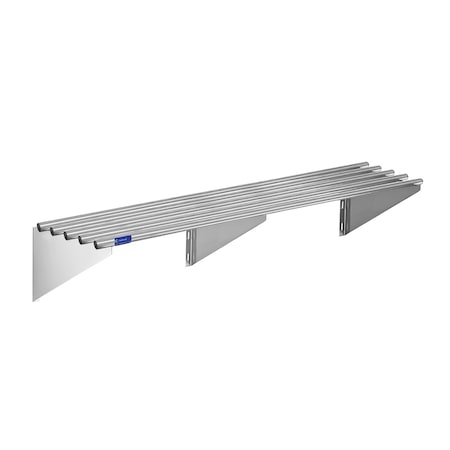 Amgood 18 in. x 72 in. Stainless Steel Tubular Wall Shelf AMG WS-TR-1872